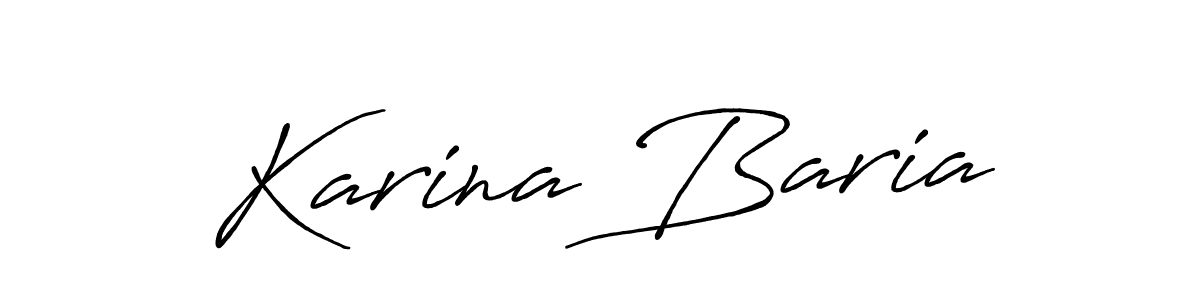 Once you've used our free online signature maker to create your best signature Antro_Vectra_Bolder style, it's time to enjoy all of the benefits that Karina Baria name signing documents. Karina Baria signature style 7 images and pictures png