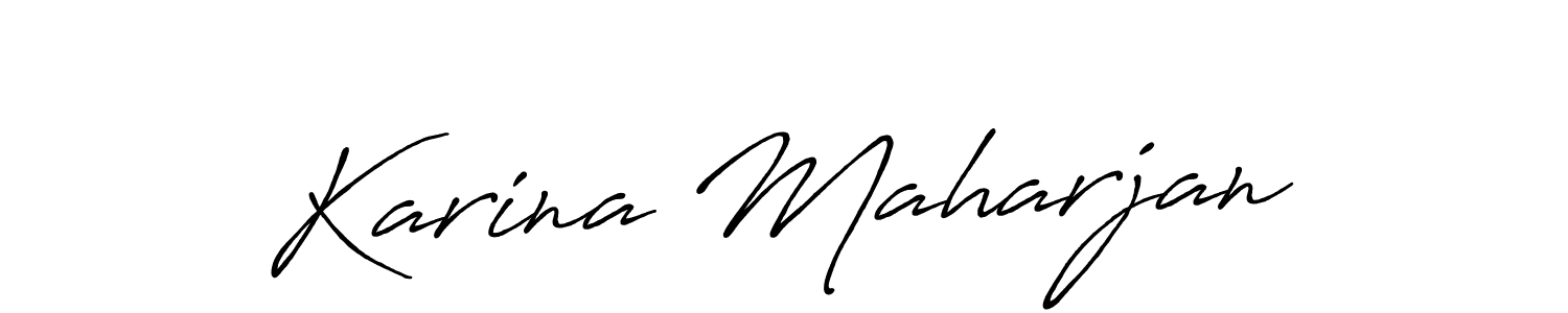 It looks lik you need a new signature style for name Karina Maharjan. Design unique handwritten (Antro_Vectra_Bolder) signature with our free signature maker in just a few clicks. Karina Maharjan signature style 7 images and pictures png