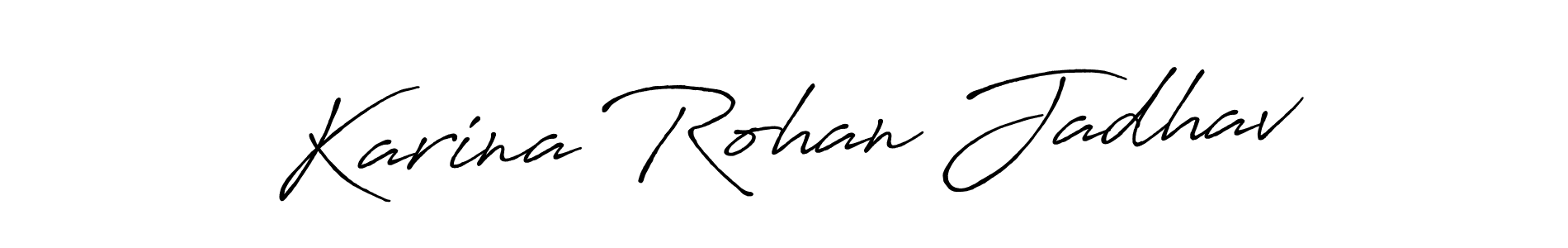 Check out images of Autograph of Karina Rohan Jadhav name. Actor Karina Rohan Jadhav Signature Style. Antro_Vectra_Bolder is a professional sign style online. Karina Rohan Jadhav signature style 7 images and pictures png