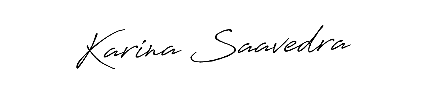 Also You can easily find your signature by using the search form. We will create Karina Saavedra name handwritten signature images for you free of cost using Antro_Vectra_Bolder sign style. Karina Saavedra signature style 7 images and pictures png