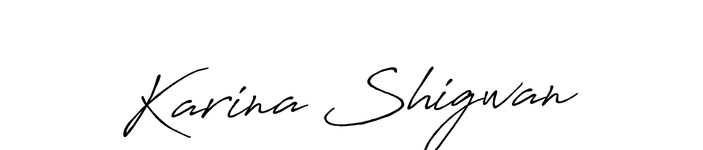 How to Draw Karina Shigwan signature style? Antro_Vectra_Bolder is a latest design signature styles for name Karina Shigwan. Karina Shigwan signature style 7 images and pictures png