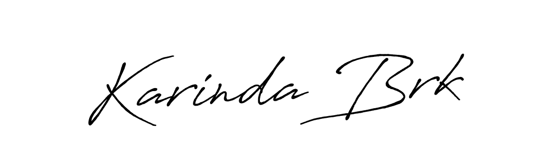 Design your own signature with our free online signature maker. With this signature software, you can create a handwritten (Antro_Vectra_Bolder) signature for name Karinda Brk. Karinda Brk signature style 7 images and pictures png