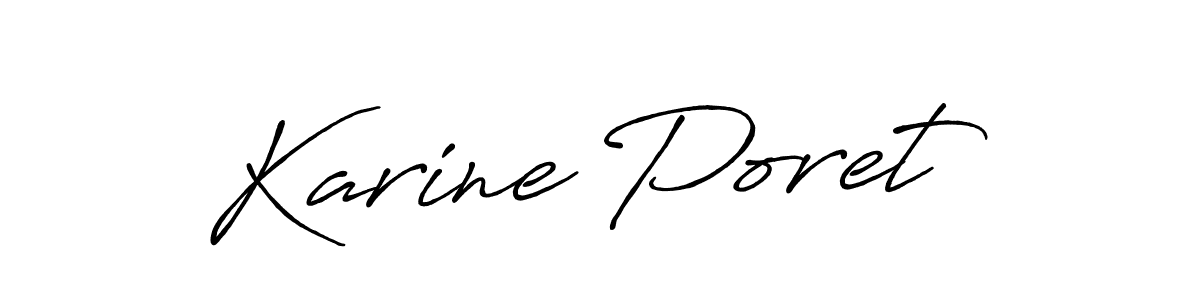 Best and Professional Signature Style for Karine Poret. Antro_Vectra_Bolder Best Signature Style Collection. Karine Poret signature style 7 images and pictures png