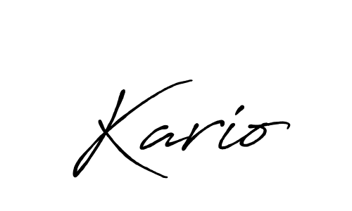 Make a beautiful signature design for name Kario. Use this online signature maker to create a handwritten signature for free. Kario signature style 7 images and pictures png