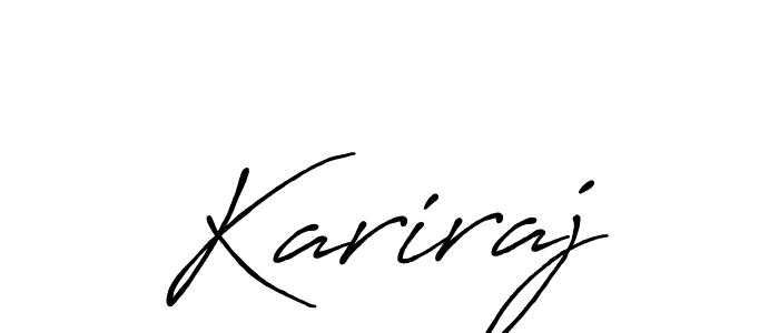 Kariraj stylish signature style. Best Handwritten Sign (Antro_Vectra_Bolder) for my name. Handwritten Signature Collection Ideas for my name Kariraj. Kariraj signature style 7 images and pictures png