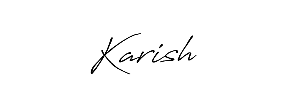Similarly Antro_Vectra_Bolder is the best handwritten signature design. Signature creator online .You can use it as an online autograph creator for name Karish ॐ. Karish ॐ signature style 7 images and pictures png