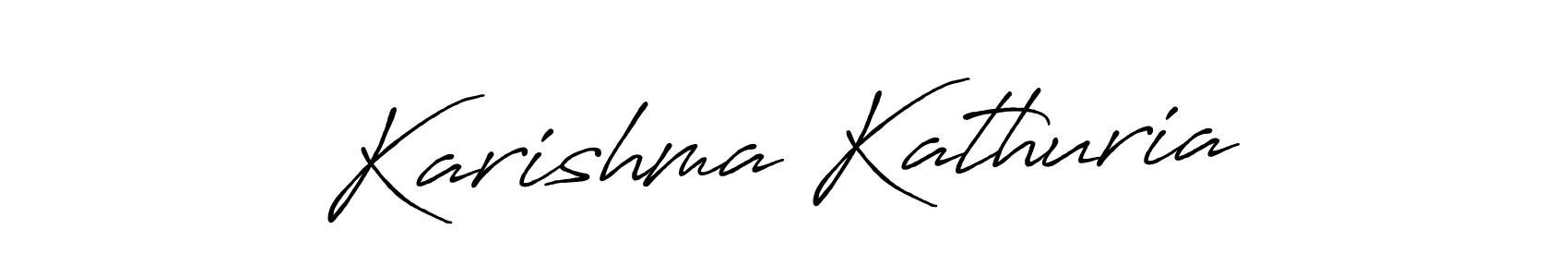 Antro_Vectra_Bolder is a professional signature style that is perfect for those who want to add a touch of class to their signature. It is also a great choice for those who want to make their signature more unique. Get Karishma Kathuria name to fancy signature for free. Karishma Kathuria signature style 7 images and pictures png