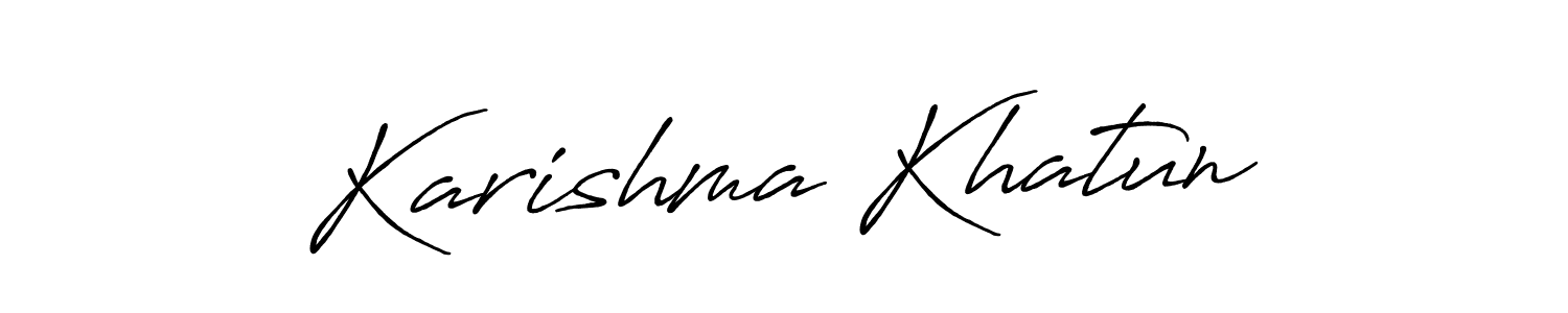 if you are searching for the best signature style for your name Karishma Khatun. so please give up your signature search. here we have designed multiple signature styles  using Antro_Vectra_Bolder. Karishma Khatun signature style 7 images and pictures png