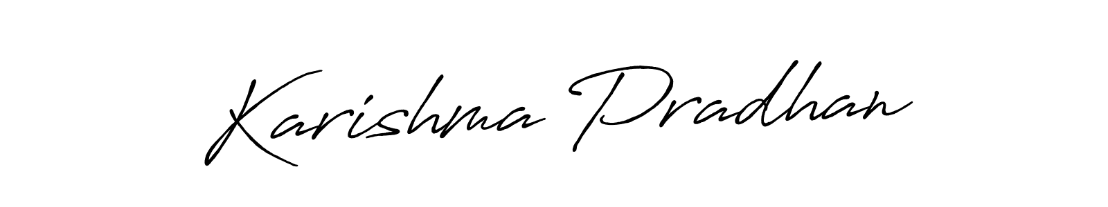 Also we have Karishma Pradhan name is the best signature style. Create professional handwritten signature collection using Antro_Vectra_Bolder autograph style. Karishma Pradhan signature style 7 images and pictures png