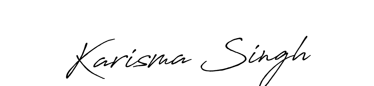 Karisma Singh stylish signature style. Best Handwritten Sign (Antro_Vectra_Bolder) for my name. Handwritten Signature Collection Ideas for my name Karisma Singh. Karisma Singh signature style 7 images and pictures png