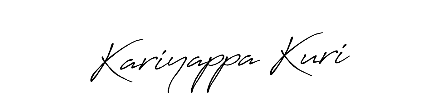 It looks lik you need a new signature style for name Kariyappa Kuri. Design unique handwritten (Antro_Vectra_Bolder) signature with our free signature maker in just a few clicks. Kariyappa Kuri signature style 7 images and pictures png