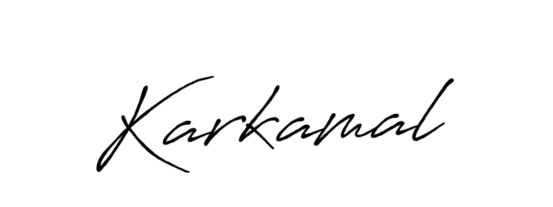 How to make Karkamal signature? Antro_Vectra_Bolder is a professional autograph style. Create handwritten signature for Karkamal name. Karkamal signature style 7 images and pictures png