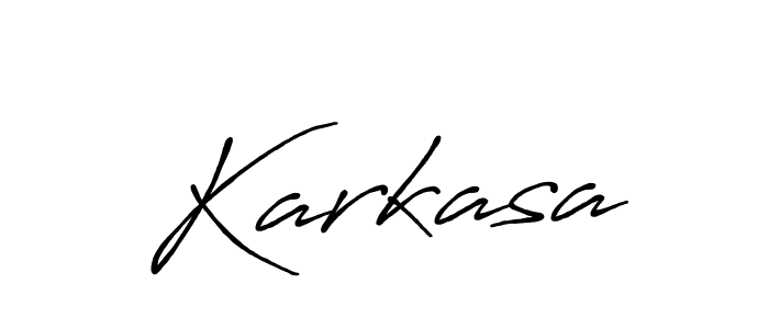 if you are searching for the best signature style for your name Karkasa. so please give up your signature search. here we have designed multiple signature styles  using Antro_Vectra_Bolder. Karkasa signature style 7 images and pictures png
