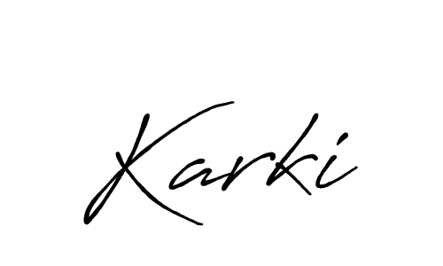 It looks lik you need a new signature style for name Karki. Design unique handwritten (Antro_Vectra_Bolder) signature with our free signature maker in just a few clicks. Karki signature style 7 images and pictures png