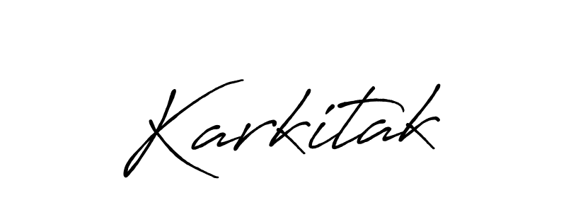 You should practise on your own different ways (Antro_Vectra_Bolder) to write your name (Karkitak) in signature. don't let someone else do it for you. Karkitak signature style 7 images and pictures png