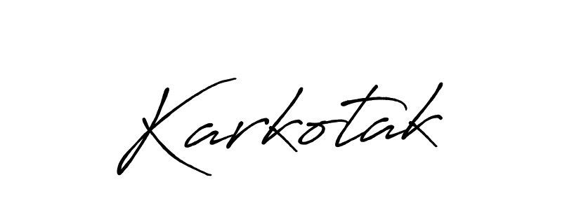 How to make Karkotak signature? Antro_Vectra_Bolder is a professional autograph style. Create handwritten signature for Karkotak name. Karkotak signature style 7 images and pictures png