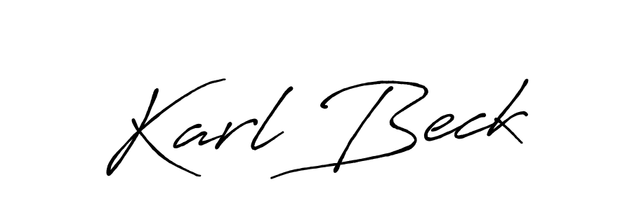 Design your own signature with our free online signature maker. With this signature software, you can create a handwritten (Antro_Vectra_Bolder) signature for name Karl Beck. Karl Beck signature style 7 images and pictures png