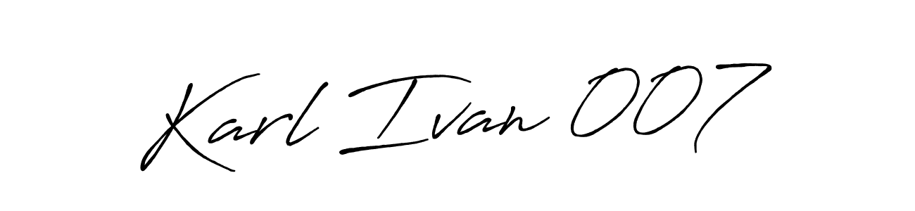 Use a signature maker to create a handwritten signature online. With this signature software, you can design (Antro_Vectra_Bolder) your own signature for name Karl Ivan 007. Karl Ivan 007 signature style 7 images and pictures png