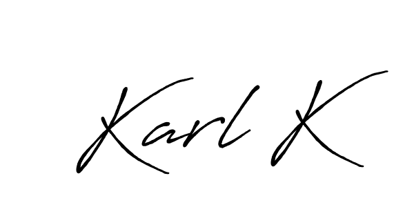 The best way (Antro_Vectra_Bolder) to make a short signature is to pick only two or three words in your name. The name Karl K include a total of six letters. For converting this name. Karl K signature style 7 images and pictures png