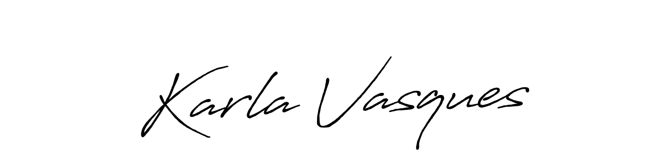 It looks lik you need a new signature style for name Karla Vasques. Design unique handwritten (Antro_Vectra_Bolder) signature with our free signature maker in just a few clicks. Karla Vasques signature style 7 images and pictures png