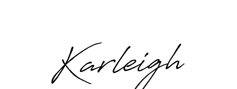 Also we have Karleigh name is the best signature style. Create professional handwritten signature collection using Antro_Vectra_Bolder autograph style. Karleigh signature style 7 images and pictures png
