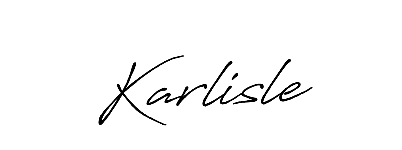 Create a beautiful signature design for name Karlisle. With this signature (Antro_Vectra_Bolder) fonts, you can make a handwritten signature for free. Karlisle signature style 7 images and pictures png