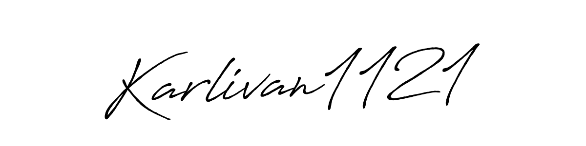 Once you've used our free online signature maker to create your best signature Antro_Vectra_Bolder style, it's time to enjoy all of the benefits that Karlivan1121 name signing documents. Karlivan1121 signature style 7 images and pictures png