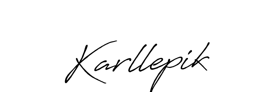 Also You can easily find your signature by using the search form. We will create Karllepik name handwritten signature images for you free of cost using Antro_Vectra_Bolder sign style. Karllepik signature style 7 images and pictures png