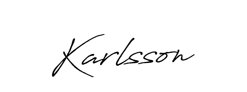 You should practise on your own different ways (Antro_Vectra_Bolder) to write your name (Karlsson) in signature. don't let someone else do it for you. Karlsson signature style 7 images and pictures png