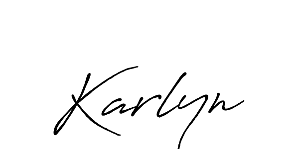 The best way (Antro_Vectra_Bolder) to make a short signature is to pick only two or three words in your name. The name Karlyn include a total of six letters. For converting this name. Karlyn signature style 7 images and pictures png