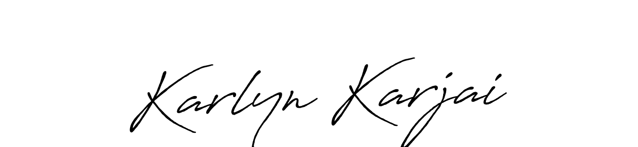 if you are searching for the best signature style for your name Karlyn Karjai. so please give up your signature search. here we have designed multiple signature styles  using Antro_Vectra_Bolder. Karlyn Karjai signature style 7 images and pictures png