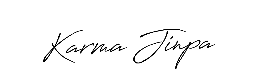 Antro_Vectra_Bolder is a professional signature style that is perfect for those who want to add a touch of class to their signature. It is also a great choice for those who want to make their signature more unique. Get Karma Jinpa name to fancy signature for free. Karma Jinpa signature style 7 images and pictures png