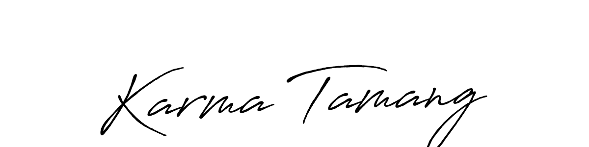 How to Draw Karma Tamang signature style? Antro_Vectra_Bolder is a latest design signature styles for name Karma Tamang. Karma Tamang signature style 7 images and pictures png