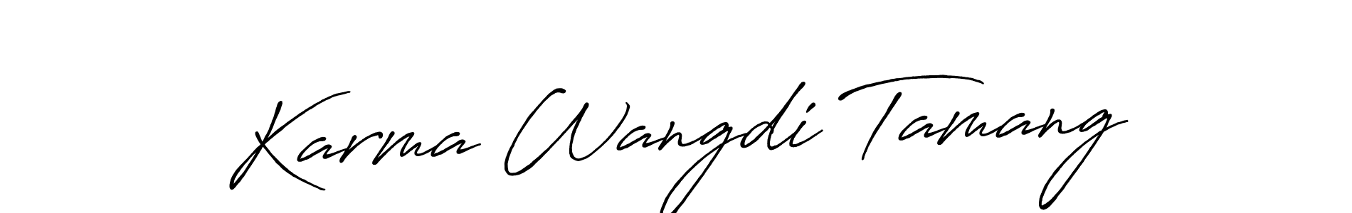 How to Draw Karma Wangdi Tamang signature style? Antro_Vectra_Bolder is a latest design signature styles for name Karma Wangdi Tamang. Karma Wangdi Tamang signature style 7 images and pictures png