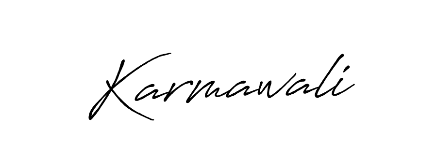Make a beautiful signature design for name Karmawali. With this signature (Antro_Vectra_Bolder) style, you can create a handwritten signature for free. Karmawali signature style 7 images and pictures png