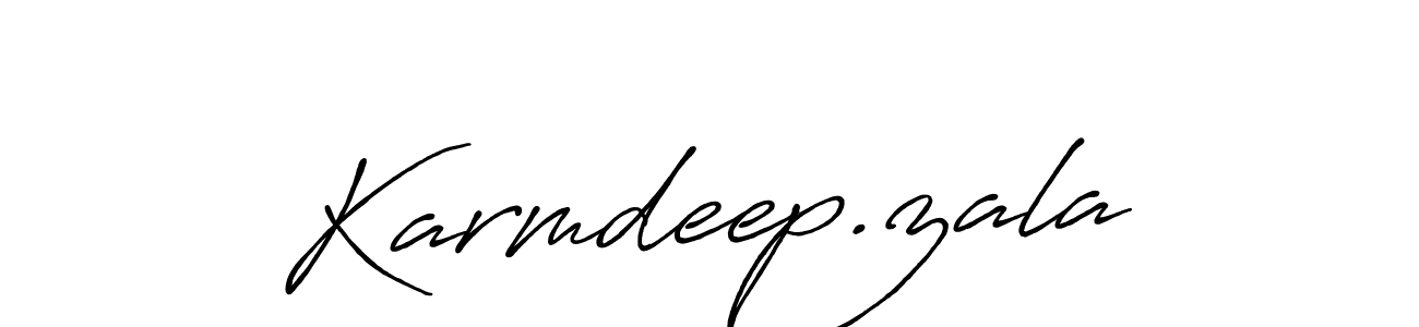 Once you've used our free online signature maker to create your best signature Antro_Vectra_Bolder style, it's time to enjoy all of the benefits that Karmdeep.zala name signing documents. Karmdeep.zala signature style 7 images and pictures png