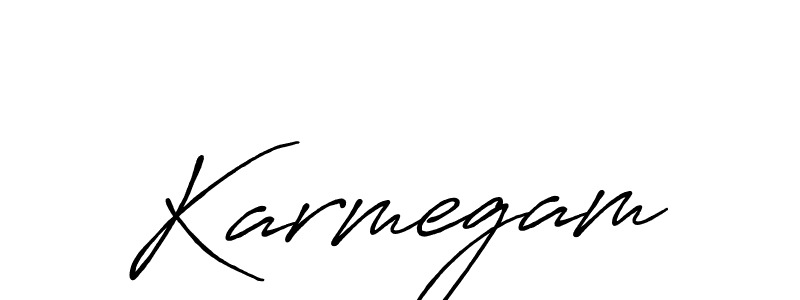 You can use this online signature creator to create a handwritten signature for the name Karmegam. This is the best online autograph maker. Karmegam signature style 7 images and pictures png