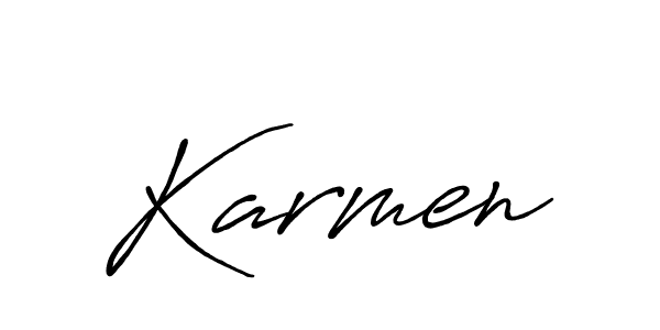 Also we have Karmen name is the best signature style. Create professional handwritten signature collection using Antro_Vectra_Bolder autograph style. Karmen signature style 7 images and pictures png