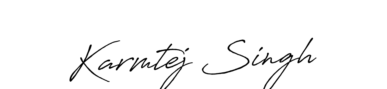 Karmtej Singh stylish signature style. Best Handwritten Sign (Antro_Vectra_Bolder) for my name. Handwritten Signature Collection Ideas for my name Karmtej Singh. Karmtej Singh signature style 7 images and pictures png