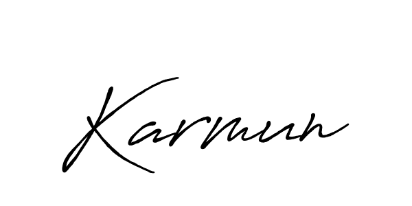 Make a beautiful signature design for name Karmun. Use this online signature maker to create a handwritten signature for free. Karmun signature style 7 images and pictures png