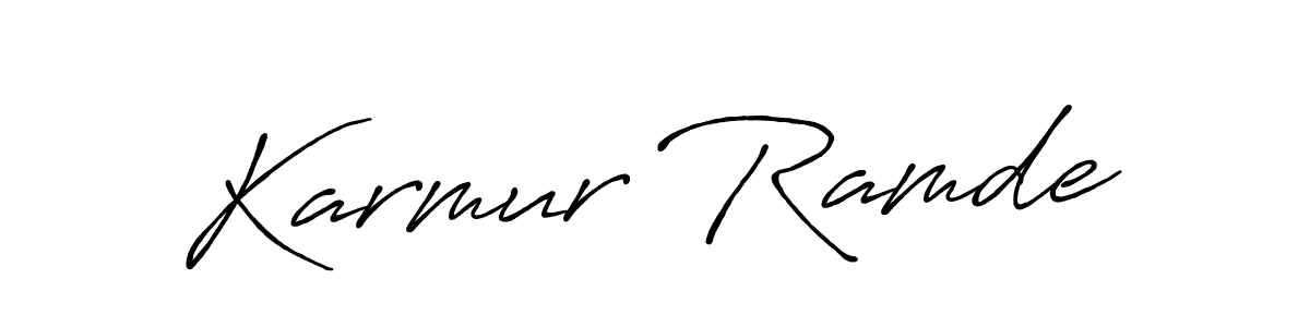 Also we have Karmur Ramde name is the best signature style. Create professional handwritten signature collection using Antro_Vectra_Bolder autograph style. Karmur Ramde signature style 7 images and pictures png