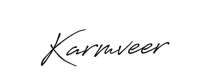 Also we have Karmveer name is the best signature style. Create professional handwritten signature collection using Antro_Vectra_Bolder autograph style. Karmveer signature style 7 images and pictures png