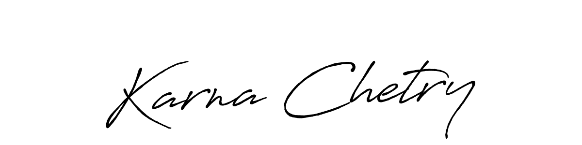 Make a short Karna Chetry signature style. Manage your documents anywhere anytime using Antro_Vectra_Bolder. Create and add eSignatures, submit forms, share and send files easily. Karna Chetry signature style 7 images and pictures png