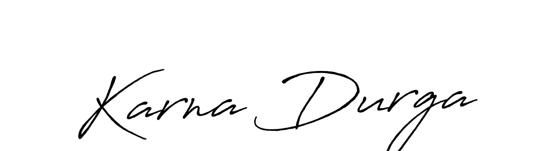 Design your own signature with our free online signature maker. With this signature software, you can create a handwritten (Antro_Vectra_Bolder) signature for name Karna Durga. Karna Durga signature style 7 images and pictures png