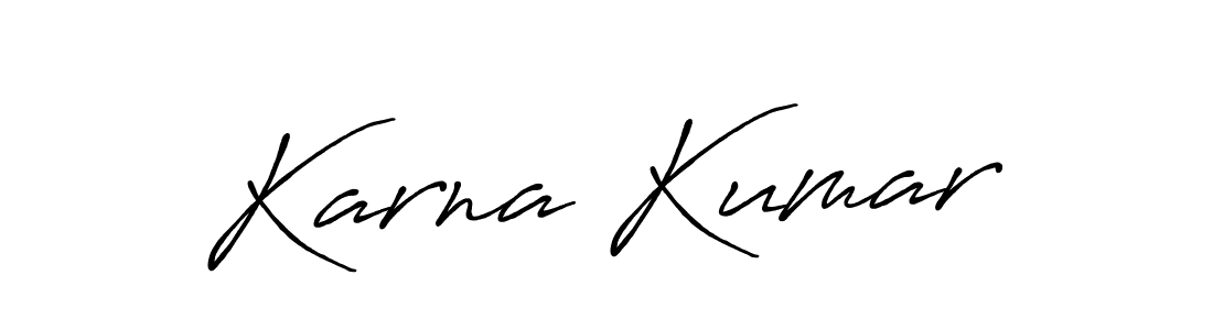 Similarly Antro_Vectra_Bolder is the best handwritten signature design. Signature creator online .You can use it as an online autograph creator for name Karna Kumar. Karna Kumar signature style 7 images and pictures png