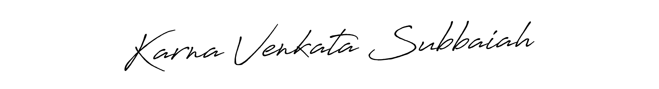 How to make Karna Venkata Subbaiah signature? Antro_Vectra_Bolder is a professional autograph style. Create handwritten signature for Karna Venkata Subbaiah name. Karna Venkata Subbaiah signature style 7 images and pictures png