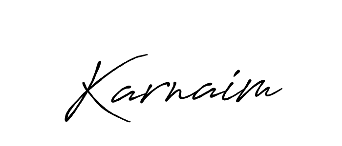 Create a beautiful signature design for name Karnaim. With this signature (Antro_Vectra_Bolder) fonts, you can make a handwritten signature for free. Karnaim signature style 7 images and pictures png