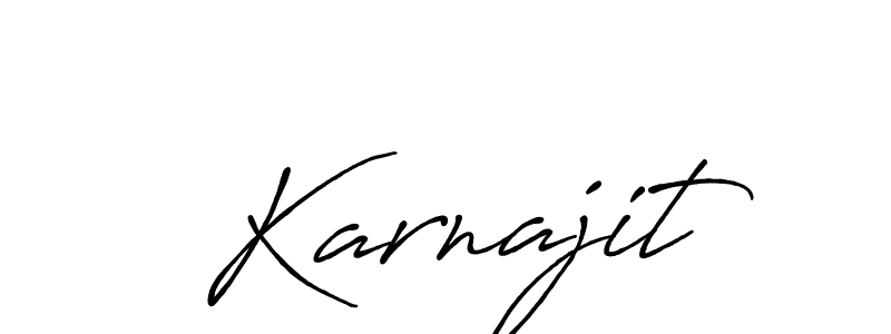 You should practise on your own different ways (Antro_Vectra_Bolder) to write your name (Karnajit) in signature. don't let someone else do it for you. Karnajit signature style 7 images and pictures png