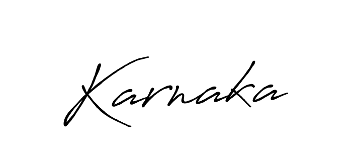 Use a signature maker to create a handwritten signature online. With this signature software, you can design (Antro_Vectra_Bolder) your own signature for name Karnaka. Karnaka signature style 7 images and pictures png