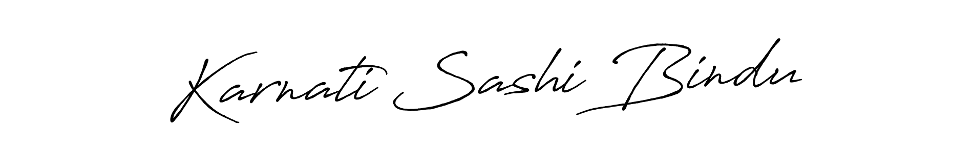 Antro_Vectra_Bolder is a professional signature style that is perfect for those who want to add a touch of class to their signature. It is also a great choice for those who want to make their signature more unique. Get Karnati Sashi Bindu name to fancy signature for free. Karnati Sashi Bindu signature style 7 images and pictures png